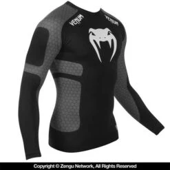 Venum "Absolute" Long-Sleeve Compression Shirt (Dark Grey) -Martial Arts Equipment 01 88d15151 65e0 4a3a 9377 cb503b2cb88f
