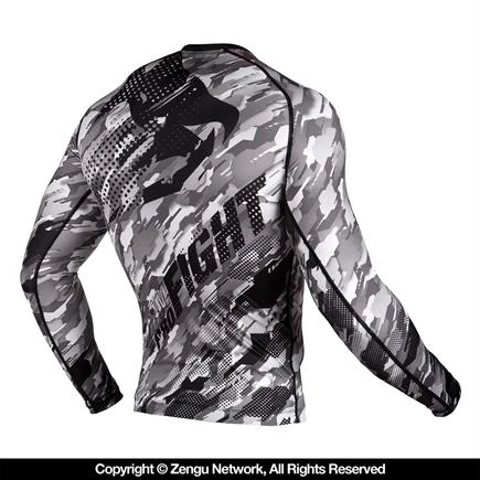 VENUM TECMO GRAPPLING RASHGUARD - BLACK/GREY 3 VENUM TECMO GRAPPLING RASHGUARD - BLACK/GREY - Image 3