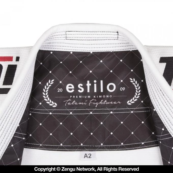 Tatami Estilo 6.0 Jiu Jitsu Gi - White/Black 6 Tatami Estilo 6.0 Jiu Jitsu Gi - White/Black - Image 6