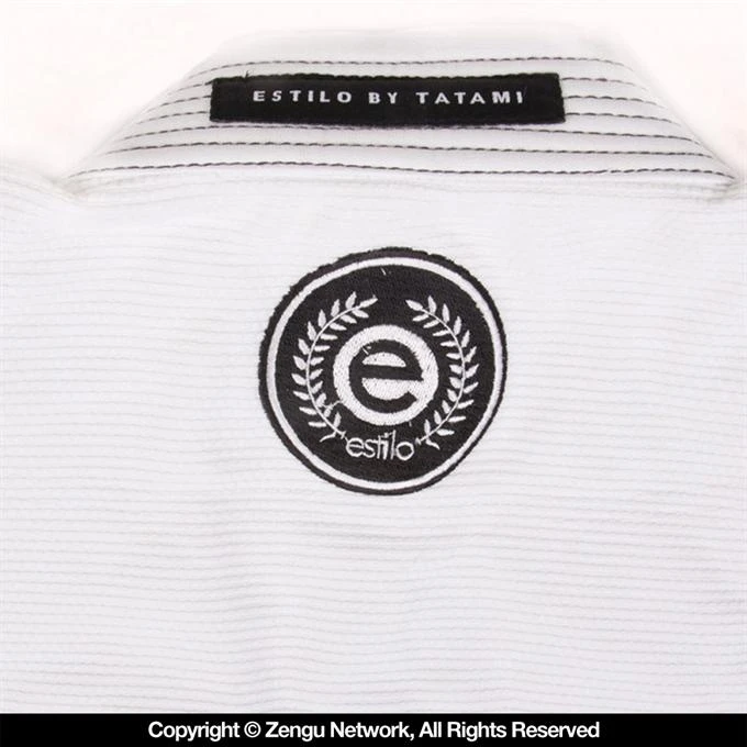 Tatami Estilo 6.0 Jiu Jitsu Gi - White/Black 7 Tatami Estilo 6.0 Jiu Jitsu Gi - White/Black - Image 7