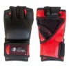 BOLD LOOK RFG THUMBLESS MMA ARTIFICIAL LEATHER GLOVES - Black/Red