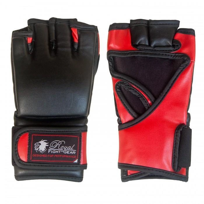 BOLD LOOK RFG THUMBLESS MMA ARTIFICIAL LEATHER GLOVES - Black/Red 1 BOLD LOOK RFG THUMBLESS MMA ARTIFICIAL LEATHER GLOVES - Black/Red