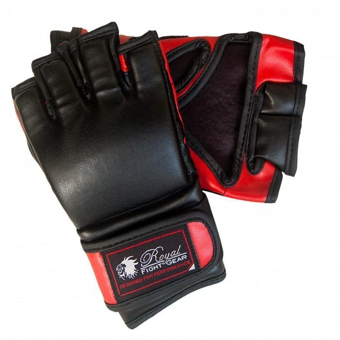 BOLD LOOK RFG THUMBLESS MMA ARTIFICIAL LEATHER GLOVES - Black/Red 2 BOLD LOOK RFG THUMBLESS MMA ARTIFICIAL LEATHER GLOVES - Black/Red - Image 2