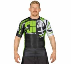 Fuji Kassen Short Sleeve Rashguard Green