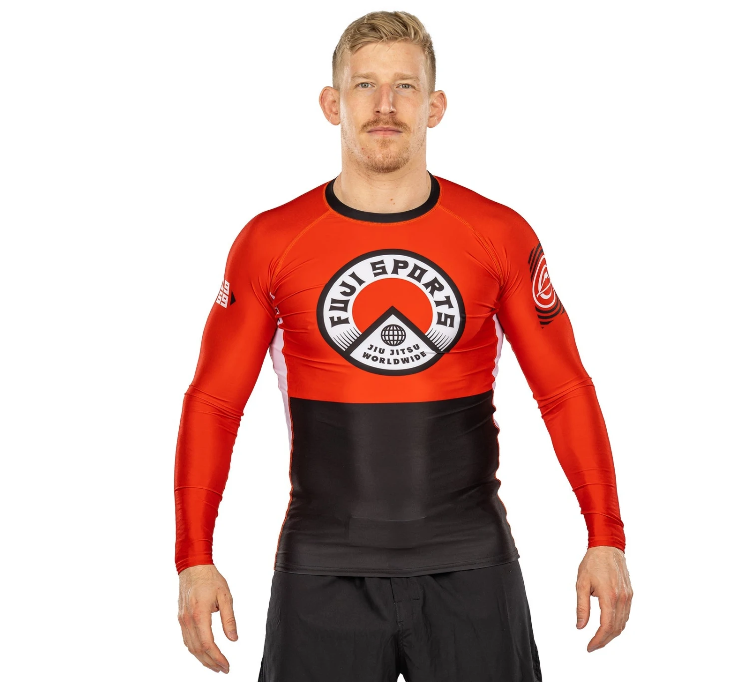 Fuji Heritage Long Sleeve Rashguard Red 1 Fuji Heritage Long Sleeve Rashguard Red