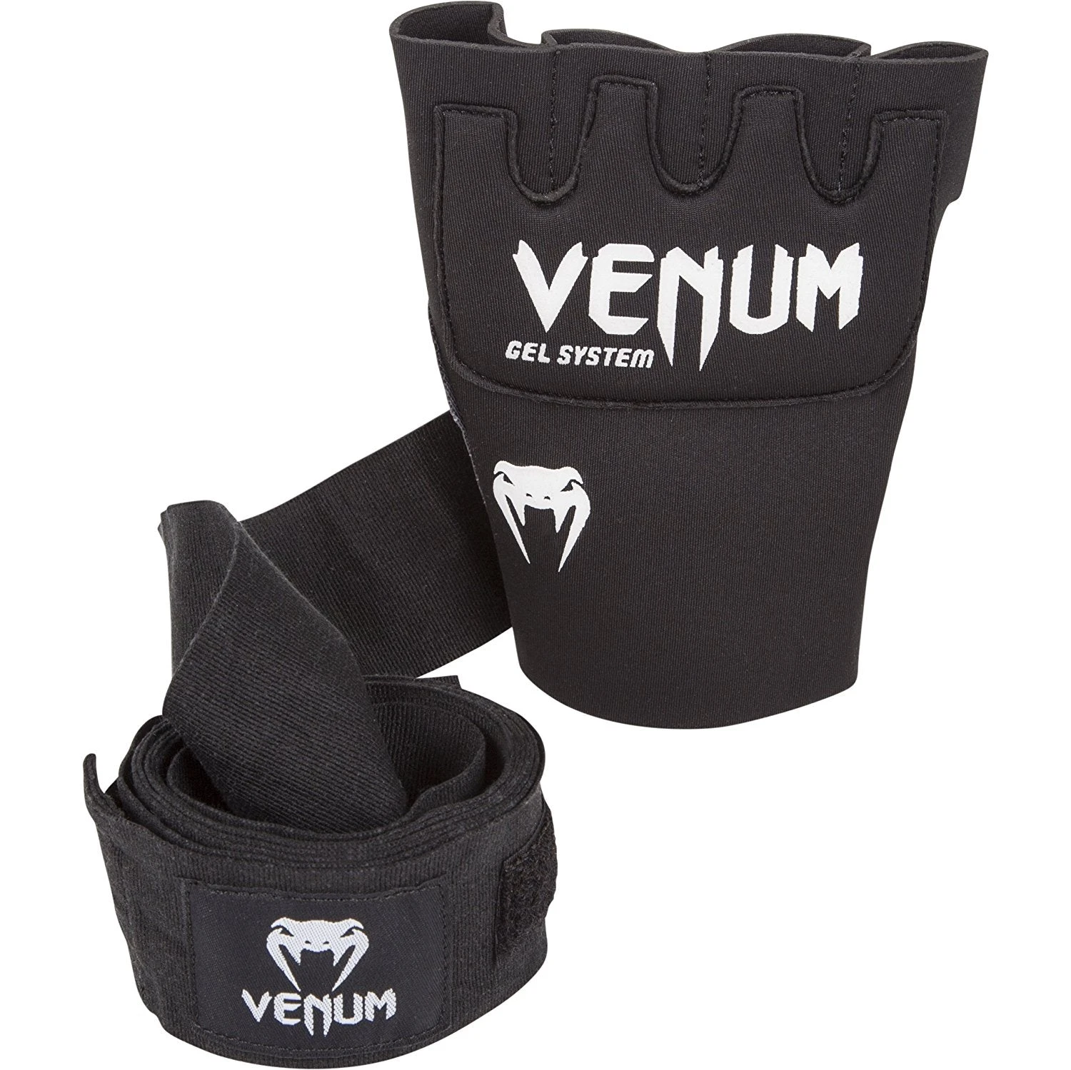 Venum "Kontact" Gel Glove Wraps - Black 5 Venum "Kontact" Gel Glove Wraps - Black - Image 5