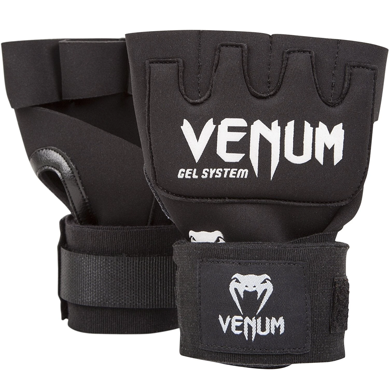 Venum "Kontact" Gel Glove Wraps - Black 1 Venum "Kontact" Gel Glove Wraps - Black