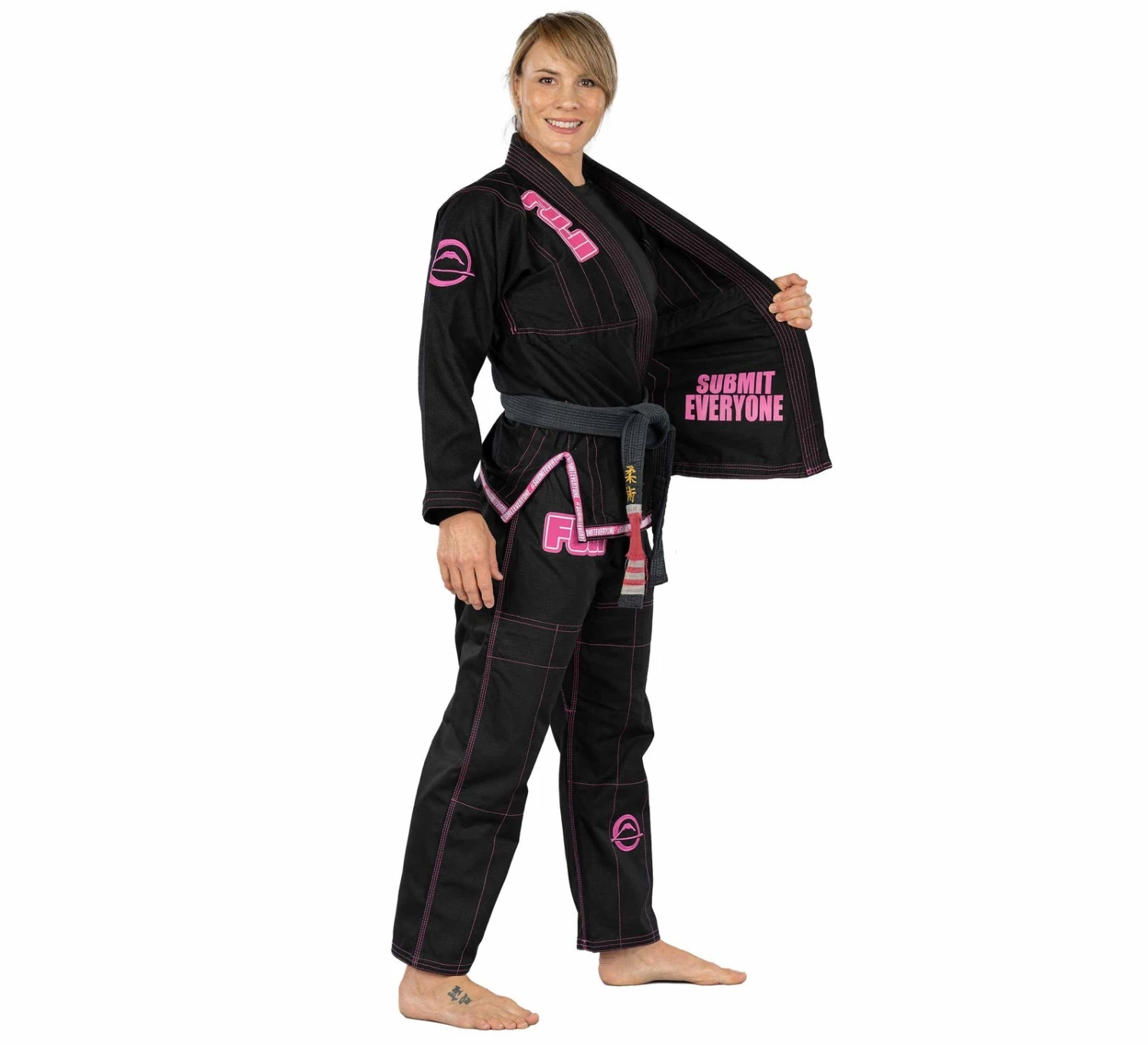 Fuji LIMITED EDITION: Submit Everyone Women's BJJ Gi Pink 10 Fuji LIMITED EDITION: Submit Everyone Women's BJJ Gi Pink - Image 10