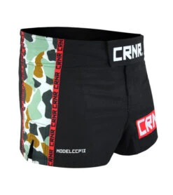Combat Corner BOSS Fight Shorts Camo- Model 13 -Martial Arts Equipment BOSS FIGHT SHORTS MODEL 13 CAMO RIGHT ANGLE 600x675 1