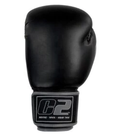 Combat Corner C2 Boxing Gloves W/ XtraFresh Blk/Gry -Martial Arts Equipment C2 Boxing Glove GRAY and BLACK FRONT 51572.1608569592
