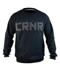 Combat Corner CRNR Big Crewneck Black -Martial Arts Equipment CRNR Combat Corner CREWNECK BLACK FRONT