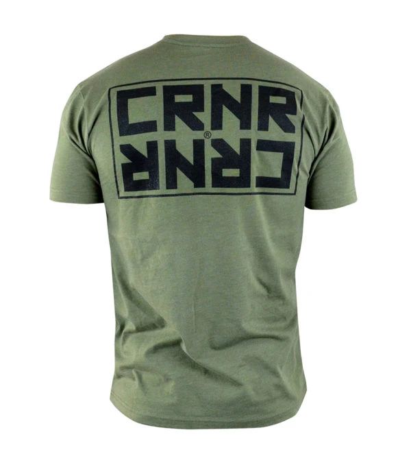 Combat Corner CRNR Reverse T-Shirt OD Green 2 Combat Corner CRNR Reverse T-Shirt OD Green - Image 2