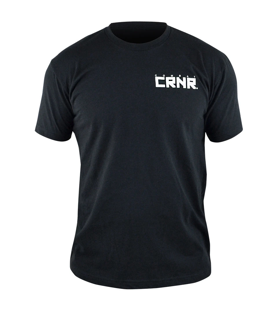 Combat Corner CRNR Reverse T-Shirt Black 1 Combat Corner CRNR Reverse T-Shirt Black