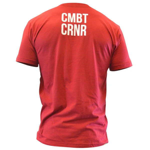 Combat Corner Classic Tee Red 2 Combat Corner Classic Tee Red - Image 2