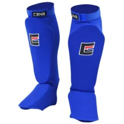 Combat Corner Slip On Elastic Shin Pads -Martial Arts Equipment ClothShinBlue1 1 85678.1570811475