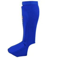 Combat Corner Slip On Elastic Shin Pads -Martial Arts Equipment ClothShinBlue3 72670.1570811475