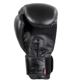 Combat Corner Elite Boxing Gloves Leather | Black -Martial Arts Equipment Elite Boxing Gloves BLACK BACK 24393.1598635943