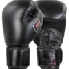 Combat Corner Elite Boxing Gloves Leather | Black