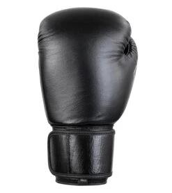 Combat Corner Elite Boxing Gloves Leather | Black -Martial Arts Equipment Elite Boxing Gloves BLACK FRONT 13374.1598635944