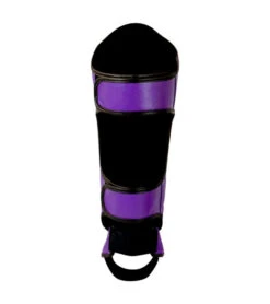 Combat Corner HMIT Shin Guards -Martial Arts Equipment HMIT Shin Guards Purple BACK 600x675 1