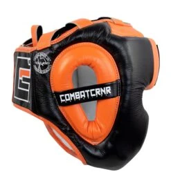 Combat Corner HMIT Full Face Head Gear 14 Combat Corner HMIT Full Face Head Gear -Martial Arts Equipment HMIT Full Face HEADGEAR ORANGE SIDE 81975.1594392300