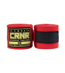 Combat Corner HMIT Premium Elastic Hand Wraps-180" 9 Combat Corner HMIT Premium Elastic Hand Wraps-180" -Martial Arts Equipment HMIT Hand Wraps 180in FRONT RED 29719.1593445555