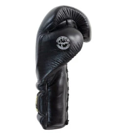Combat Corner HMIT Lace Up Sparring Gloves | Black -Martial Arts Equipment HMIT Lace Up SPARRING Gloves BLACK RIGHT 98679