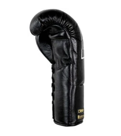 Combat Corner "Punchers" Professional Fight Gloves | Black -Martial Arts Equipment HMIT Puncher Gloves BLACK LEFT 38833