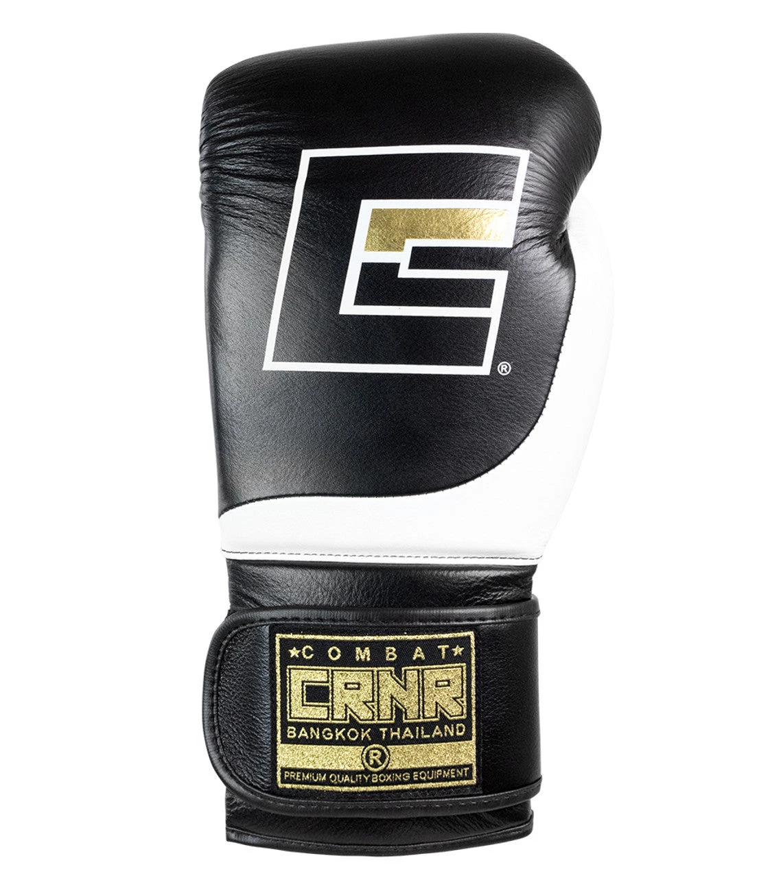 Combat Corner HMIT Velcro Sparring Gloves | Black/White 4 Combat Corner HMIT Velcro Sparring Gloves | Black/White - Image 4