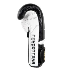 Combat Corner HMIT Velcro Sparring Gloves | Black/White 10 Combat Corner HMIT Velcro Sparring Gloves | Black/White -Martial Arts Equipment HMIT Velcro Sparring Gloves BLACK LEFT 09633