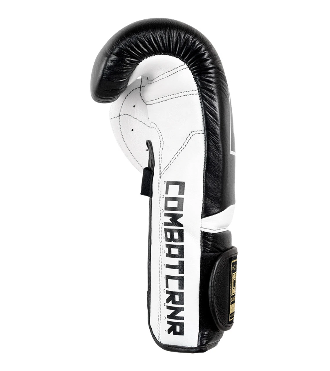 Combat Corner HMIT Velcro Sparring Gloves | Black/White 5 Combat Corner HMIT Velcro Sparring Gloves | Black/White - Image 5