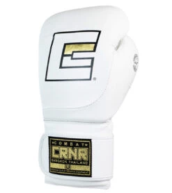 Combat Corner HMIT Velcro Sparring Gloves | White