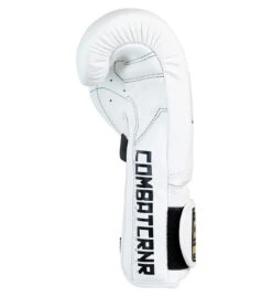 Combat Corner HMIT Velcro Sparring Gloves | White -Martial Arts Equipment HMIT Velcro Sparring Gloves WHITE LEFT 23001