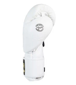 Combat Corner HMIT Velcro Sparring Gloves | White -Martial Arts Equipment HMIT Velcro Sparring Gloves WHITE RIGHT 73736
