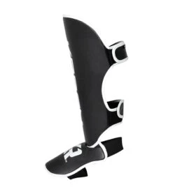 Combat Corner KRBON Shin Guards -Martial Arts Equipment KRBON SHIN GUARDS BLACK and White LEFT 77741.1573059123