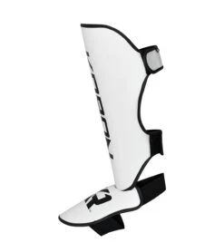 Combat Corner KRBON Shin Guards -Martial Arts Equipment KRBON SHIN GUARDS WHITE and Black LEFT 09420.1573060067