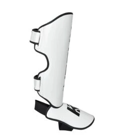 Combat Corner KRBON Shin Guards -Martial Arts Equipment KRBON SHIN GUARDS WHITE and Black RIGHT 74509.1573060069