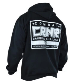 Combat Corner Punches & Kicks Contrast Hooded Sweatshirt 5 Combat Corner Punches & Kicks Contrast Hooded Sweatshirt -Martial Arts Equipment PNKHoodyBackAngle 600x675 1
