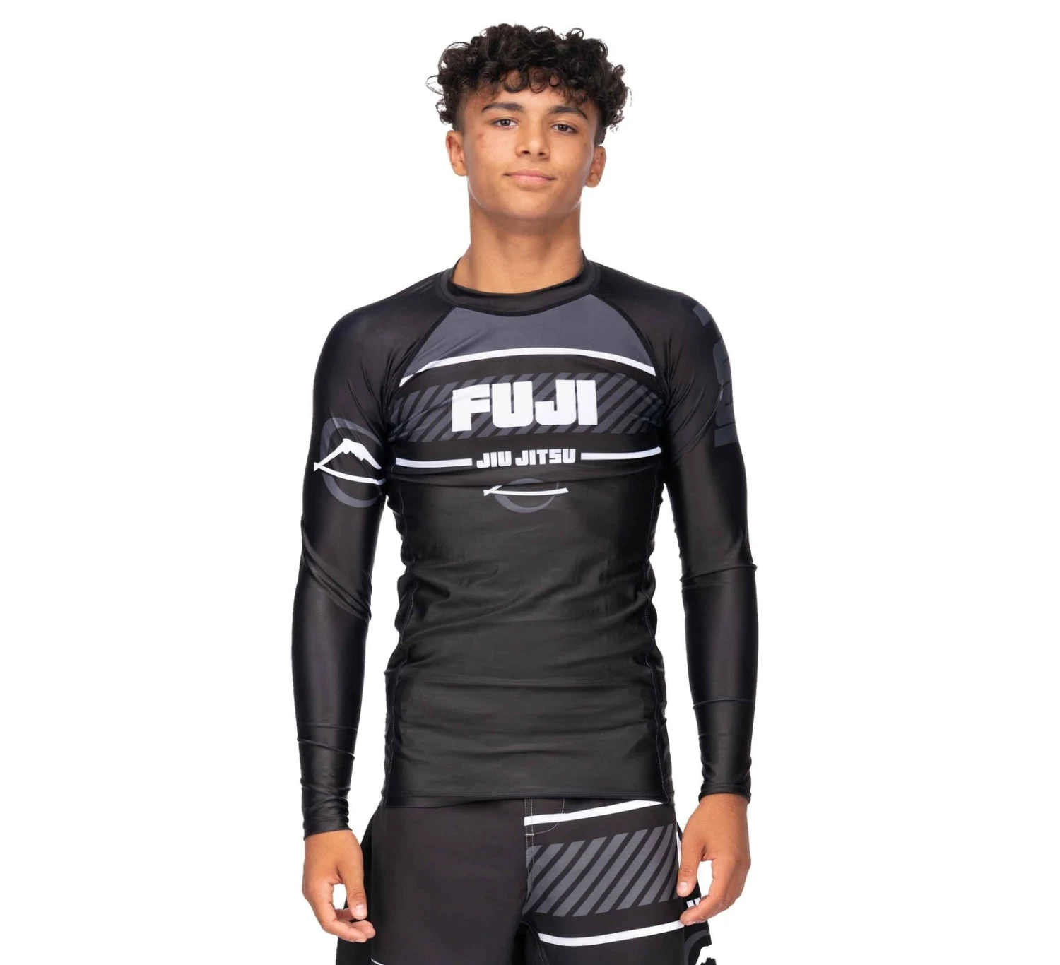 Fuji Freestyle 2.0 Long Sleeve Ranked Rashguard Black - ADULT SIZES