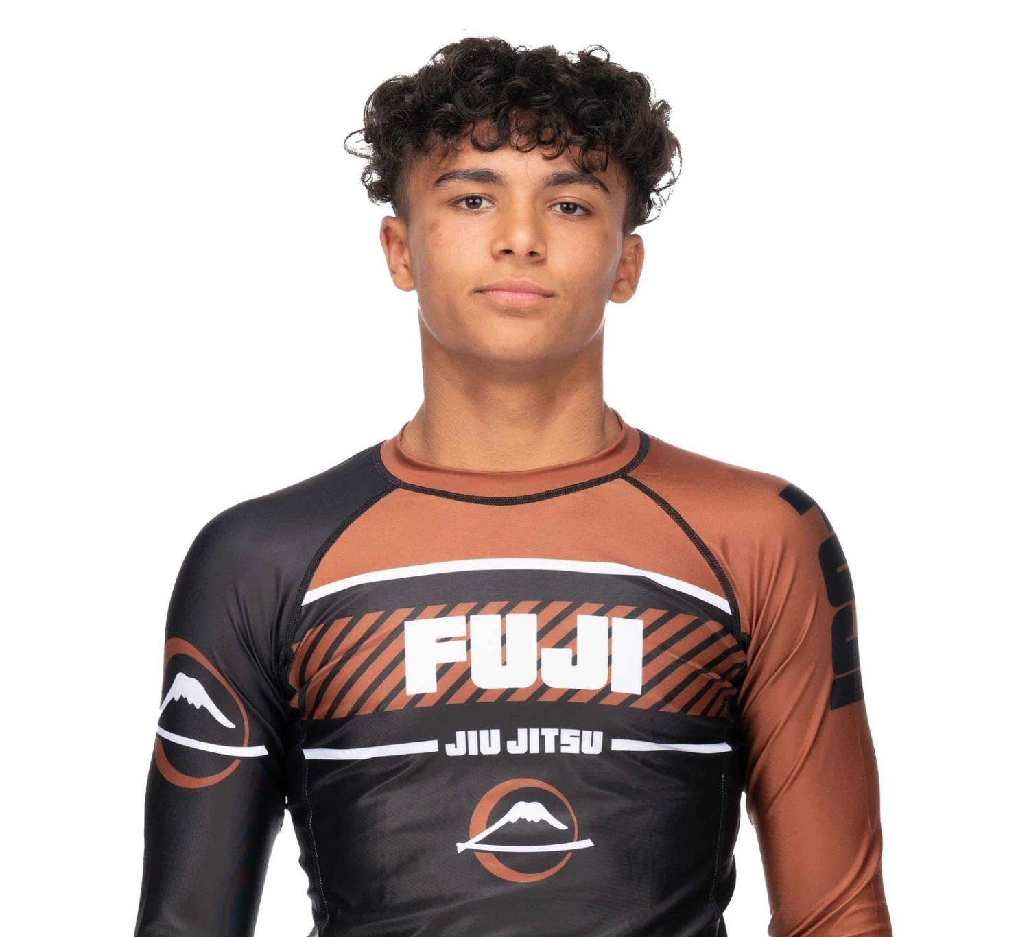 Fuji Freestyle 2.0 Long Sleeve Ranked Rashguard Brown - ADULT SIZES 1 Fuji Freestyle 2.0 Long Sleeve Ranked Rashguard Brown - ADULT SIZES