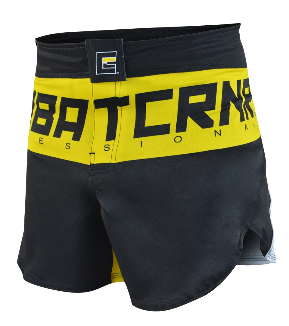 Combat Corner Supreme Hybrid Fight Shorts (Yellow) 2 Combat Corner Supreme Hybrid Fight Shorts (Yellow) - Image 2