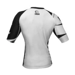 FUJI SPORTS FREESTYLE IBJJF RANKED RASHGUARD SHORT SLEEVE -Martial Arts Equipment back ss white