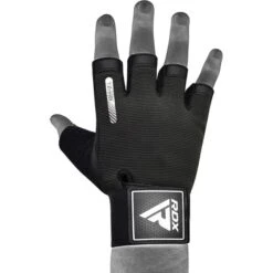 RDX SPORTS RDX T2 WEIGHTLIFTING GLOVES 22 RDX SPORTS RDX T2 WEIGHTLIFTING GLOVES -Martial Arts Equipment black t2 half taining gym gloves 4