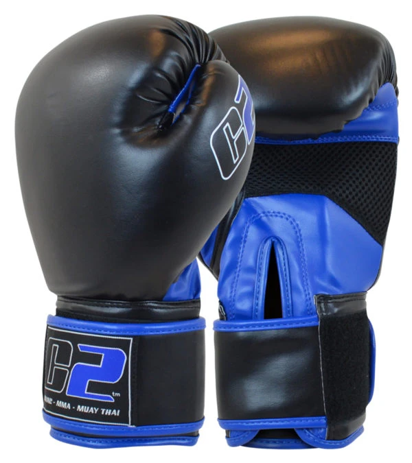 Combat Corner C2 Boxing Gloves W/ XtraFresh Blk/Blue 1 Combat Corner C2 Boxing Gloves W/ XtraFresh Blk/Blue