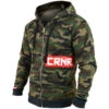 Combat Corner Zip Up Camo Redtangle Hoodie