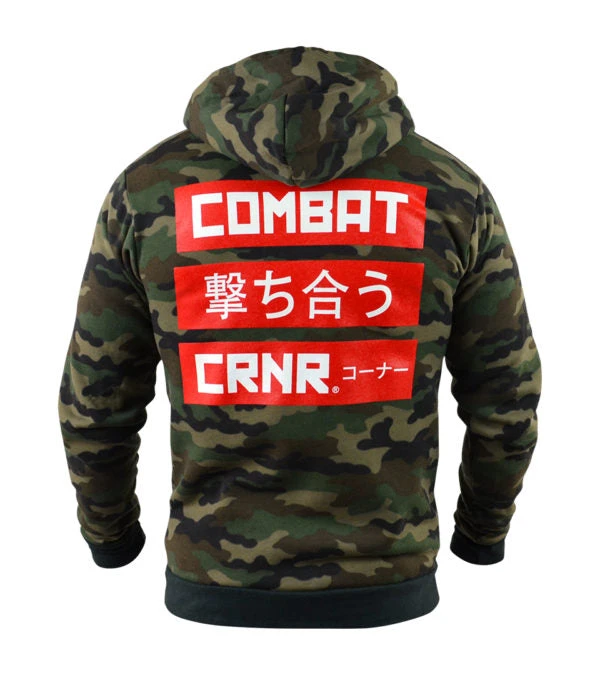 Combat Corner Zip Up Camo Redtangle Hoodie 3 Combat Corner Zip Up Camo Redtangle Hoodie - Image 3