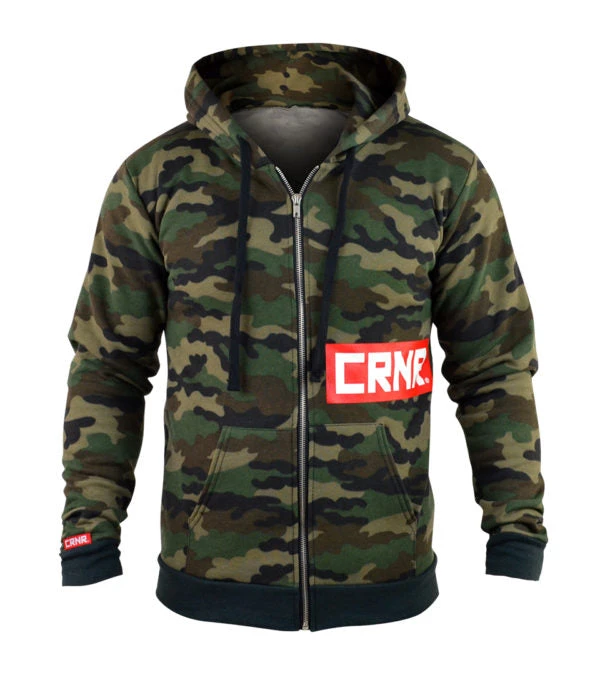 Combat Corner Zip Up Camo Redtangle Hoodie 2 Combat Corner Zip Up Camo Redtangle Hoodie - Image 2
