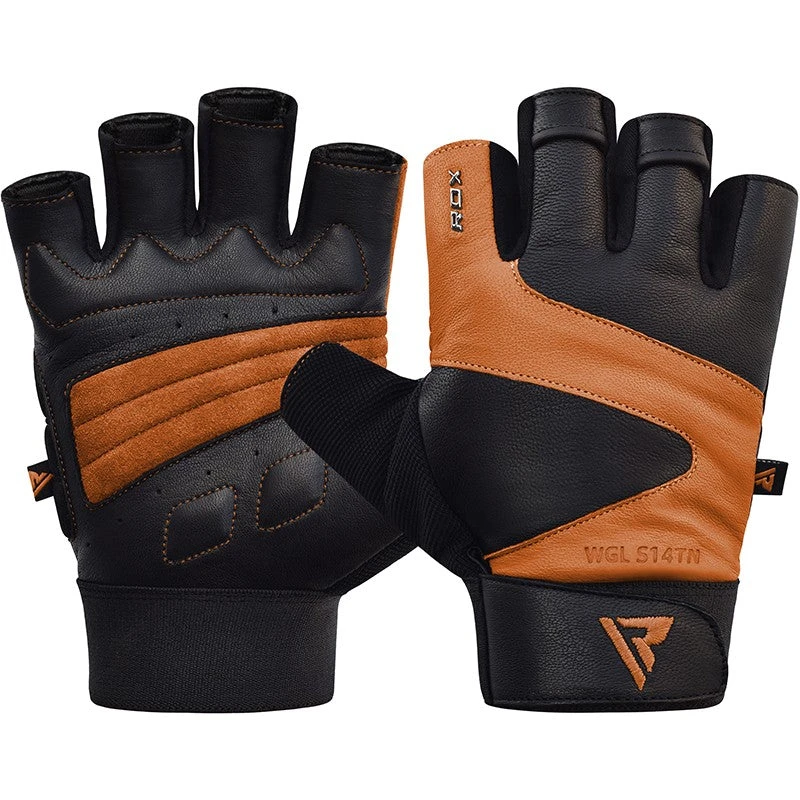 RDX SPORTS RDX S14 FERRIS WEIGHTLIFTING LEATHER GYM GLOVES 8 RDX SPORTS RDX S14 FERRIS WEIGHTLIFTING LEATHER GYM GLOVES - Image 8