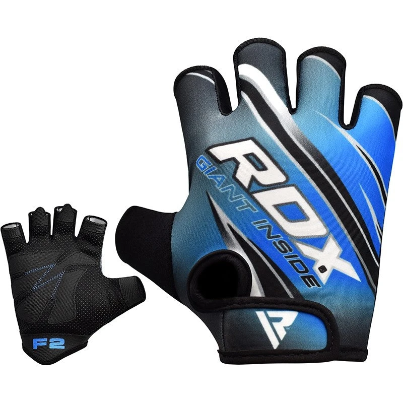 RDX SPORTS RDX F2 BLUE GYM WORKOUT GLOVES 4 RDX SPORTS RDX F2 BLUE GYM WORKOUT GLOVES - Image 4