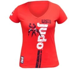 FUJI USA Judo Womens T-Shirt -Martial Arts Equipment fuji sports usa judo t shirt womens 74